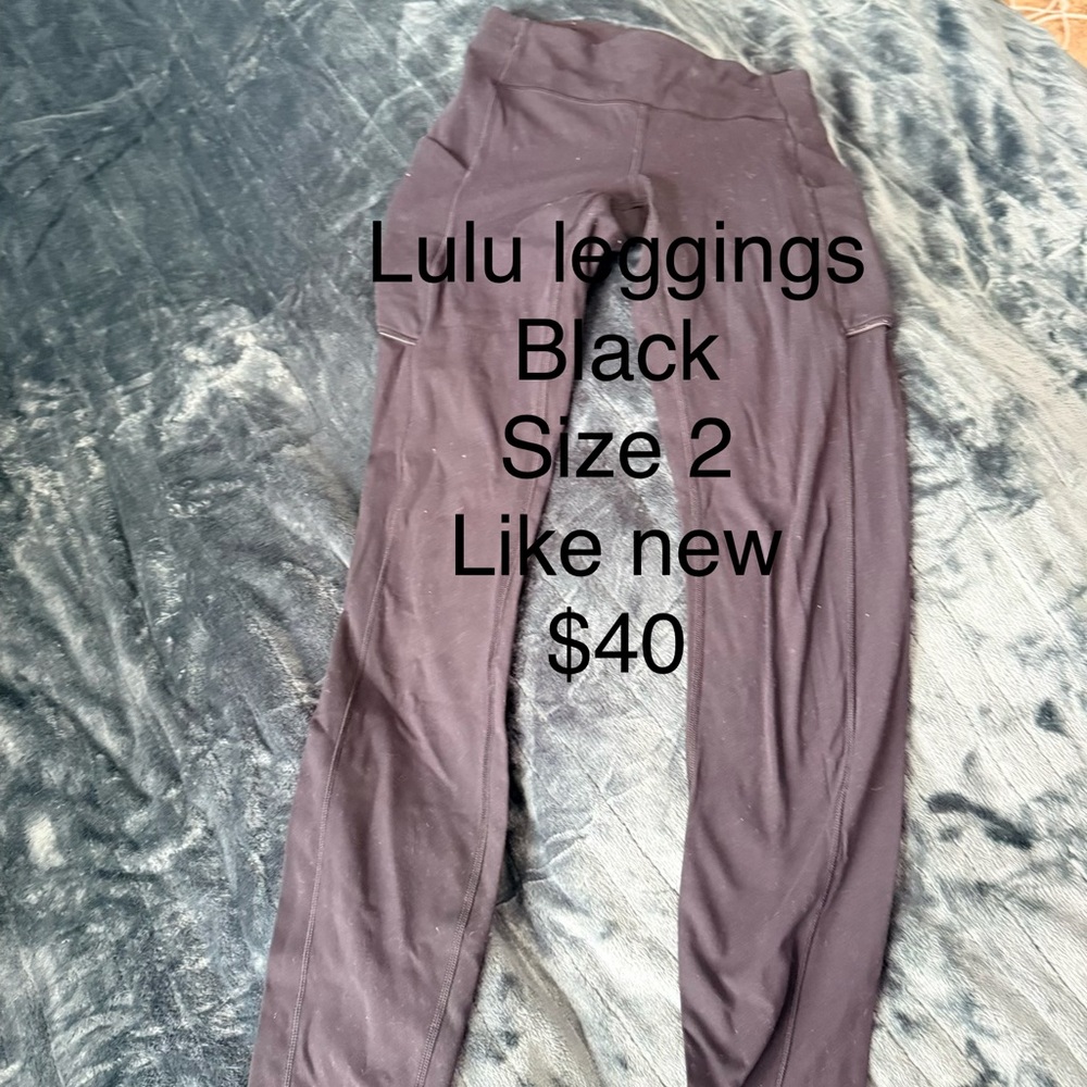 lululemon athletica womans black Leggings